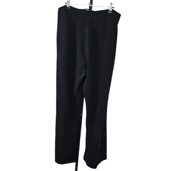 Roland Mouret Womens High Waist Side Stripe Slit Bottom Pants Size 12 Black Blue - Picture 7 of 14
